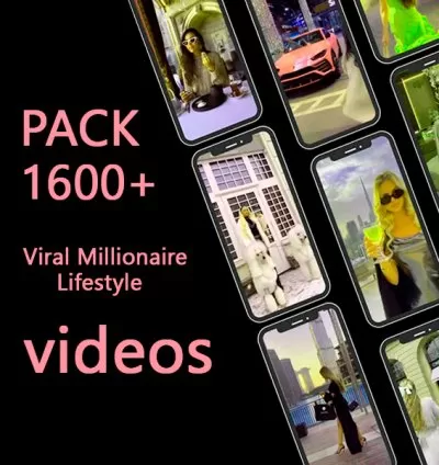 Exclusive Pack: 1600+ Ready-to-Post Viral Millionaire Lifestyle Videos