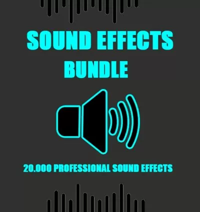 20,000 Professional Sound Effects Package | Essential Audio for Video Editing, Content Creation, and More | PLR, MRR