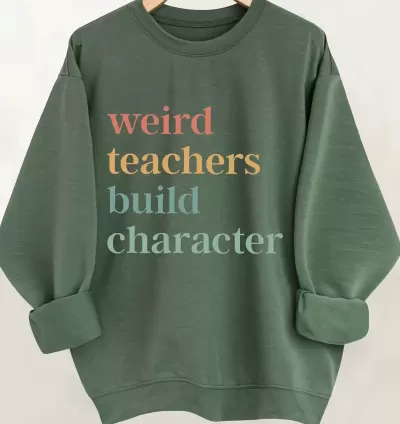 Teacher Print Pullover Sweatshirt – Stylish & Comfortable for Every Occasion!